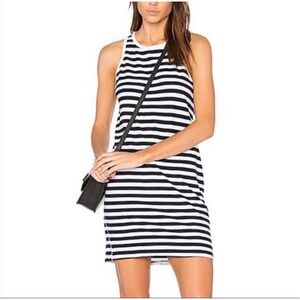 Nation LTD Medium Beatrice Tank Dress navy white stripe old money‎ beach preppy